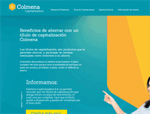 Tablet Screenshot of colmena-capitalizadora.com.co